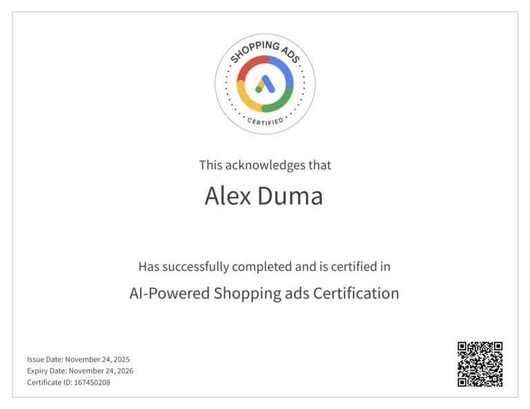 Alex-Duma_Google-Ads-Certification_Shopping