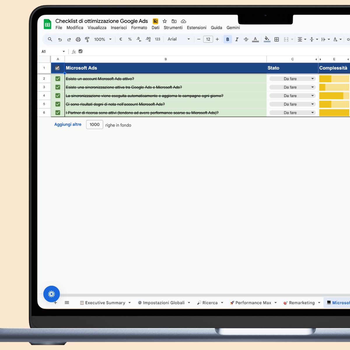 Checklist Google Ads - Microsoft Ads
